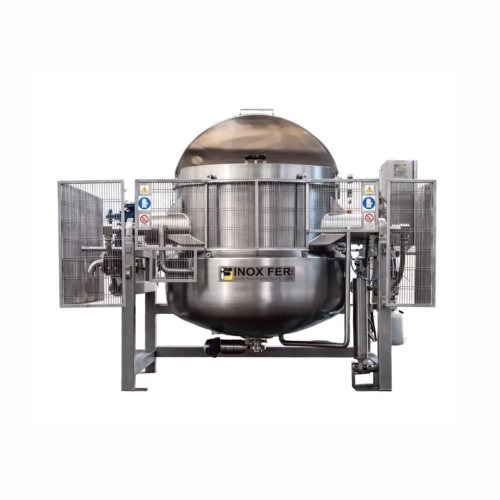 Steam jacketed kettle for cooking sauces and dressings