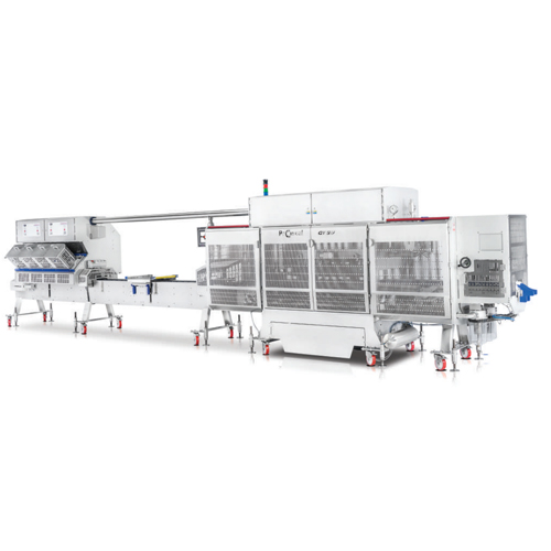 Carton sandwich wedge erecting and sealing solution