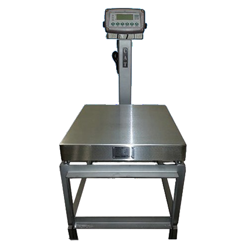 Compact digital bench weighing scale for food processing