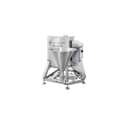Small brine preparation system for meat and fish