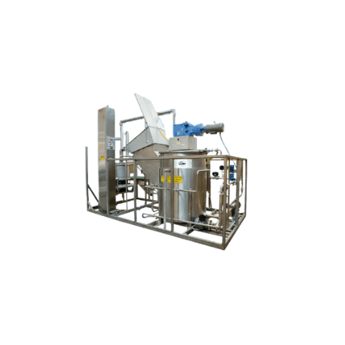 Industrial-scale chopper and blender for frozen juice processing