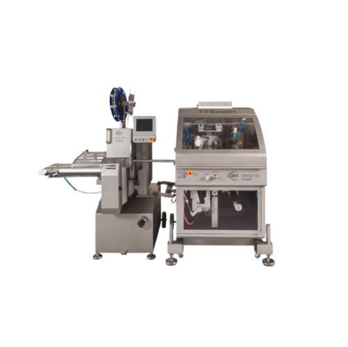 Heat-seal and clip system for packaging pumpable products