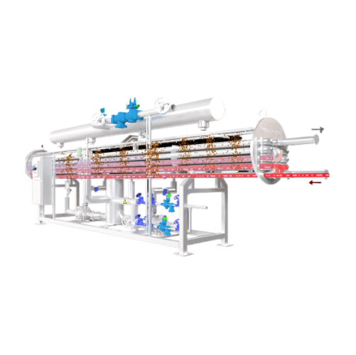Efficient industrial re-chiller for poultry and seafood cooling