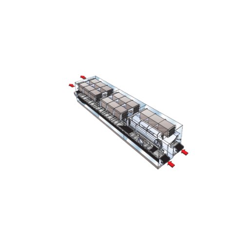 Flat product freezer for hamburger patties