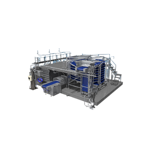 Spiral freezer for high-volume food products