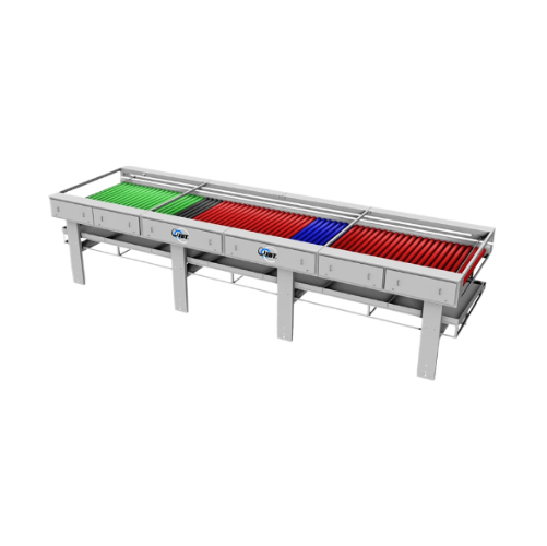 Brush bed system for fresh produce cleaning and waxing