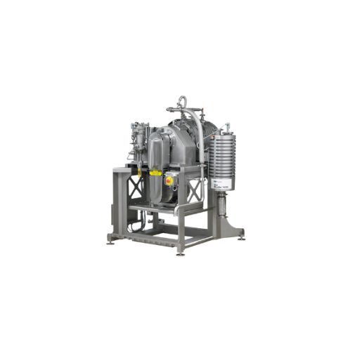 Centrifugal hot oil filter for frying applications