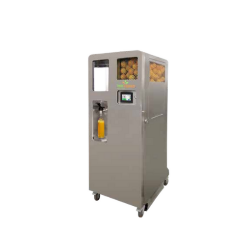 Point-of-sale orange juice juicer for freshly squeezed juice