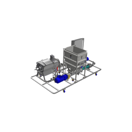 Vegetable and fruit processing skid