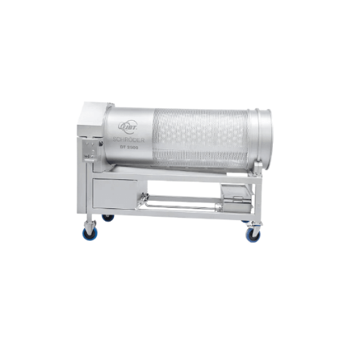 Continuous tumbler for fresh meat processing