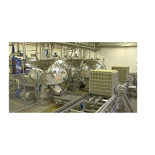 Automated batch retort system for food sterilization