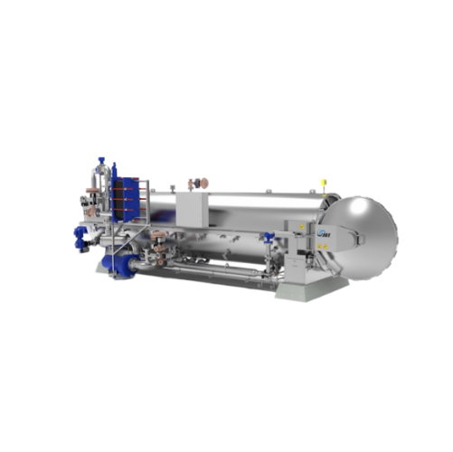 Agitating batch retort for food sterilization