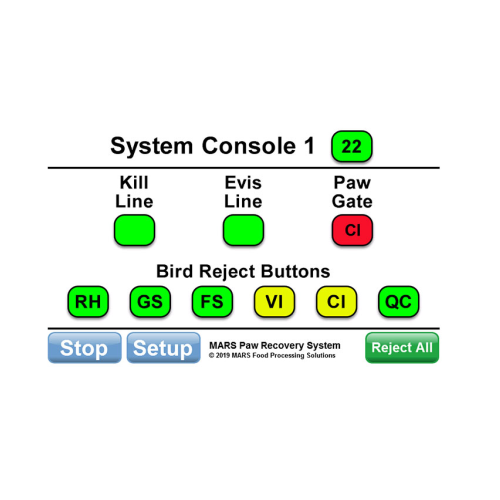 Paw recovery system for poultry processing