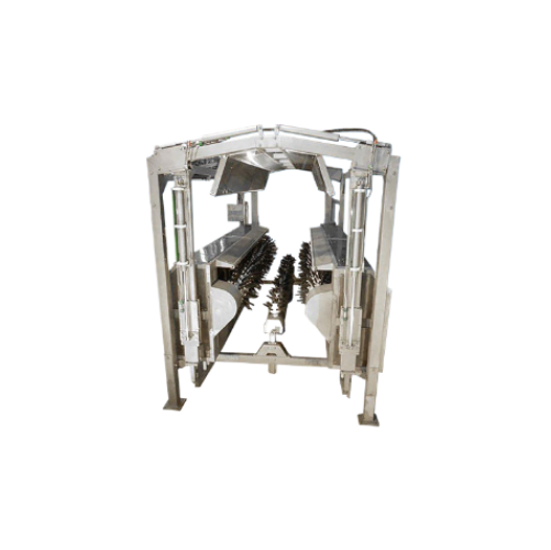 Counter-rotating primary pickers for turkey processing