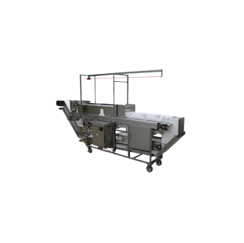 Volumetric portion cutter for poultry and fish
