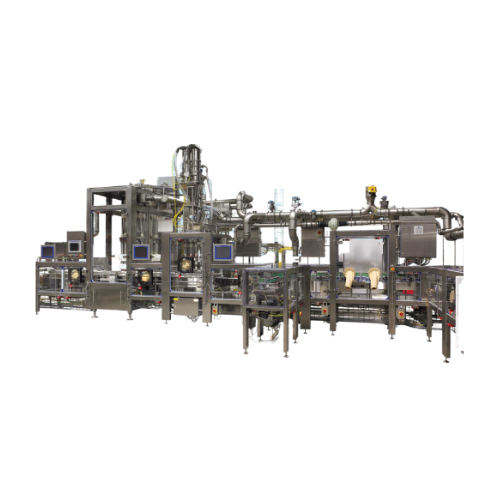 In-line gassing system for powder processing