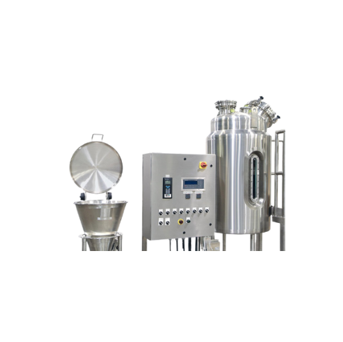 Powder induction system for efficient liquid powder mixing