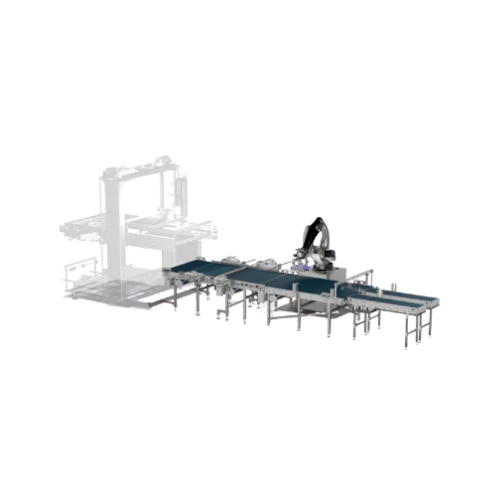 Robotic layer grouping system for container distribution