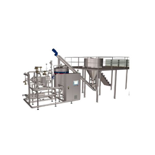 Continuous sugar dissolver for syrup production