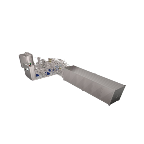 Energy-efficient hot filling system for beverages