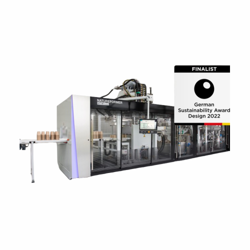 Fiber thermoforming system for sustainable packaging