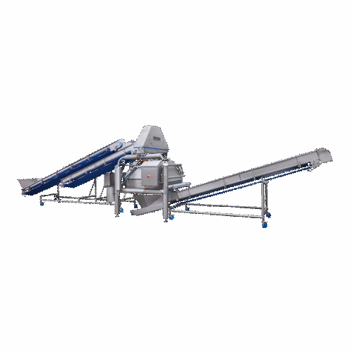 Centrifugal drying system for lettuce and vegetables