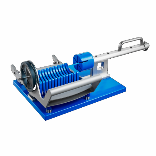 Manual pineapple chunk cutter