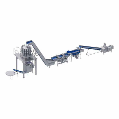 Fruit processing and packaging line