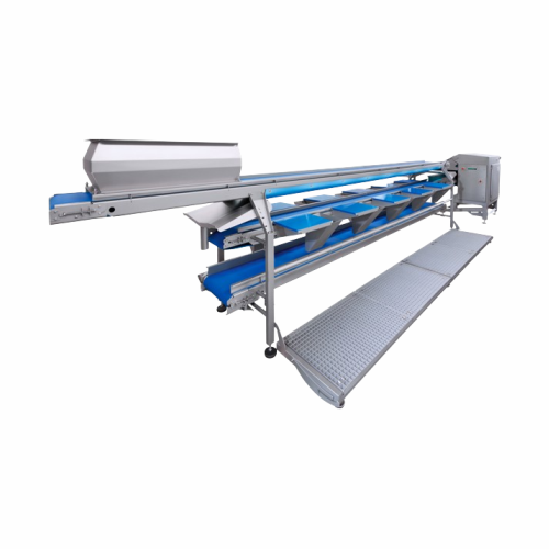 Trimming table for fruit and vegetables