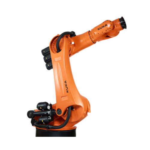Heavy-duty industrial robot for precision milling