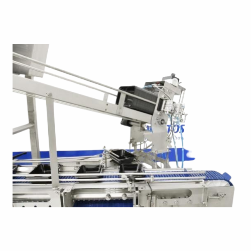Tray handling equipment for food packaging