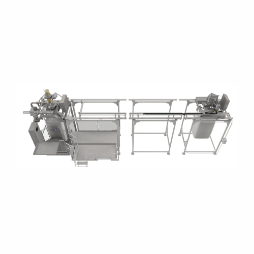 Bulk bag filler with integrated palletizing system