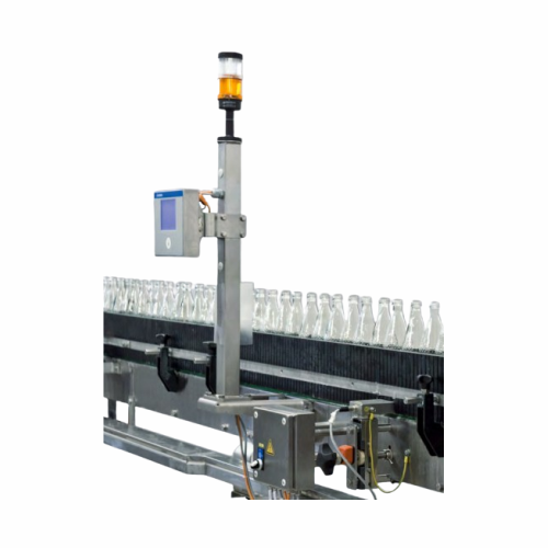Caustic residue detection for bottle washing