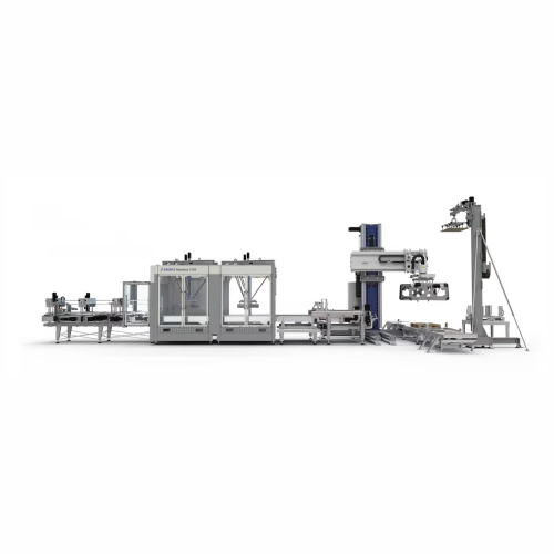 Palletizing grouping system for non-returnable packs