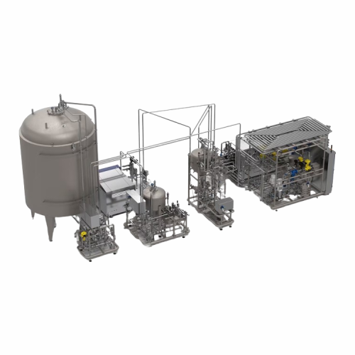 Uht system for aseptic filling of beverages
