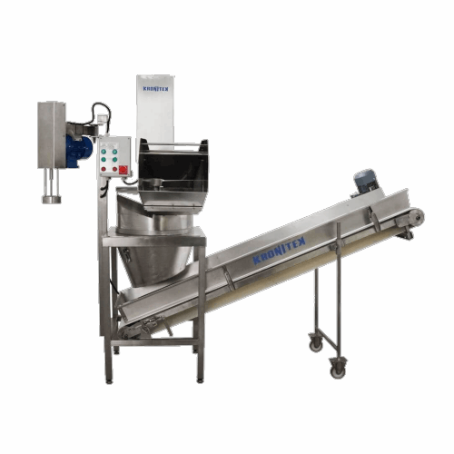 Commercial vegetable processing line for cabbage