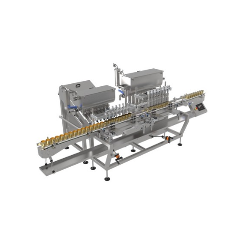 Two-component filling machines for food and beverage packaging