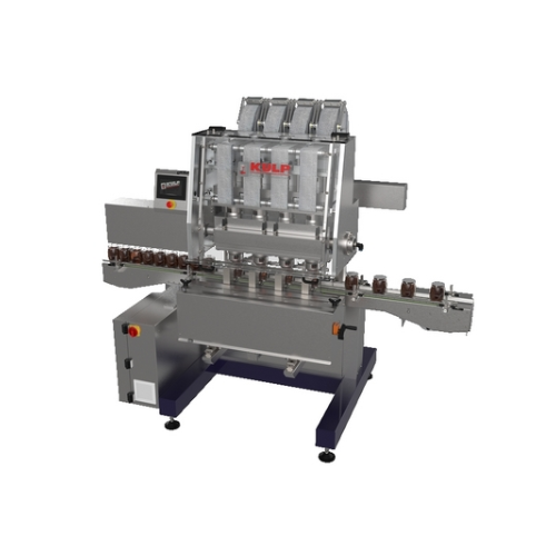 4 head sealing system for plastic and glass jars