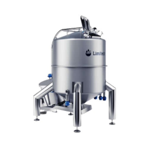 High shear mixer for viscous powder dissolution