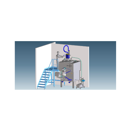 Mixing granulator for pharmaceutical and cosmetic industries