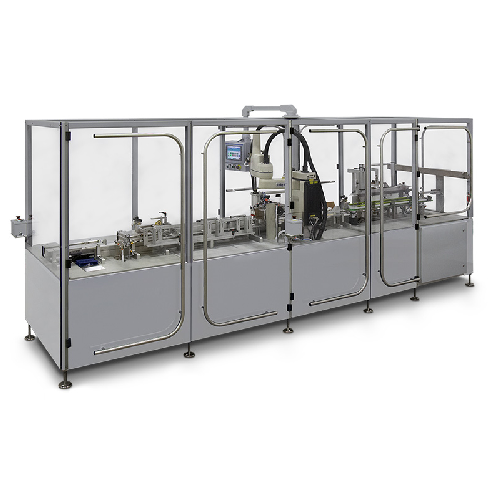 Top load cartoning system for pharmaceuticals