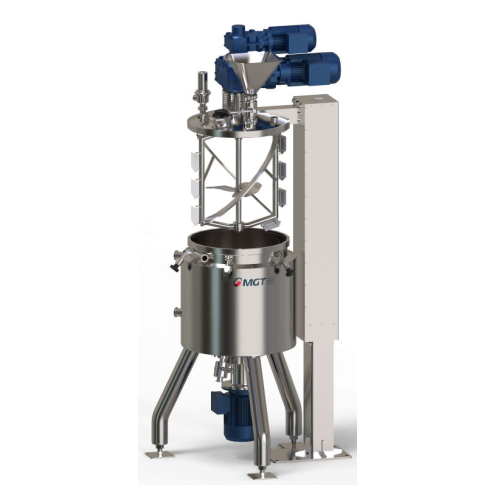 Vacuum mixing system for emulsion and homogenization