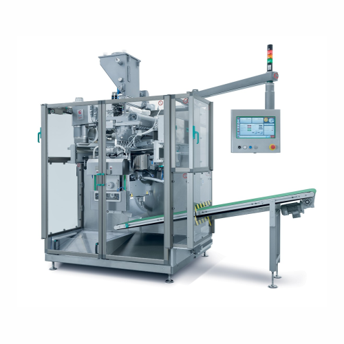 Sachet filling and closing system