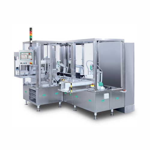 Automatic system for arranging inspected syringes in rondo-trays