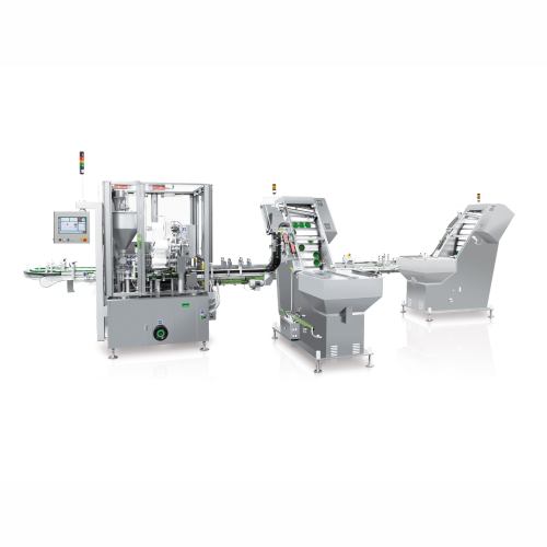 Automatic rotary jar filling and capping system