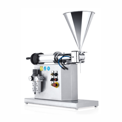 Laboratory filling system for liquid and creamy products