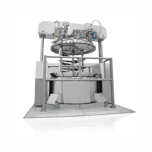 Vacuum turboemulsifiers for liquid and creamy products