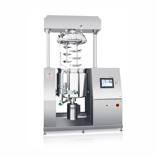 Vacuum turboemulsifier for medium-scale production