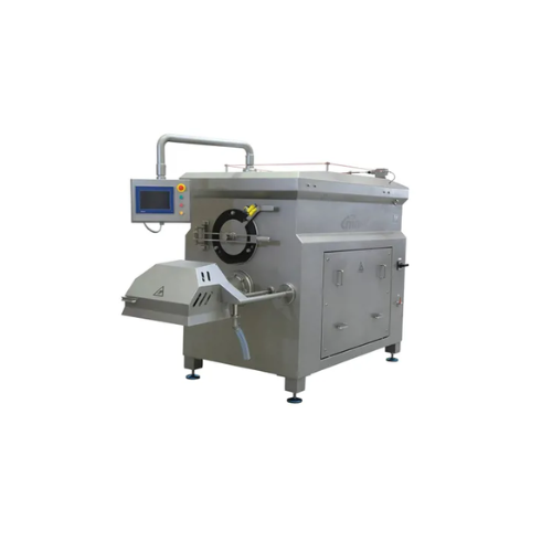 Industrial grinder for fresh and frozen meat