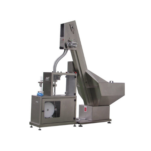 Feeders for cork and synthetic cap orientation